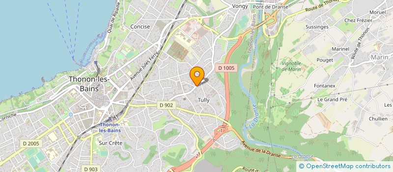 localisation de l'entreprise SAUNIER PIERRE à THONON-LES-BAINS
