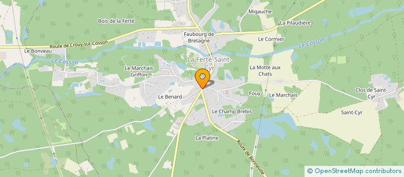 localisation de l'entreprise SAUNIER VIGNEL  LA FERTE-SAINT-CYR