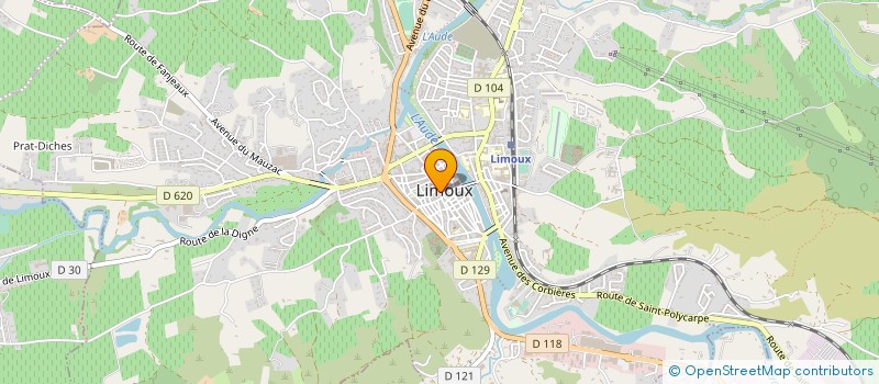 localisation de l'entreprise SAUNIERES à LIMOUX