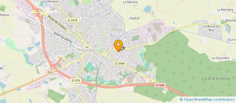 localisation de l'entreprise SAUPIN CF  AIZENAY