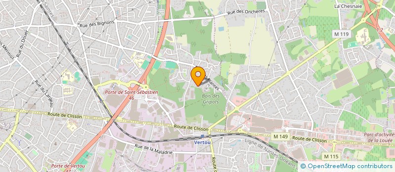 localisation de l'entreprise SAUPIN VILLET à SAINT-SEBASTIEN-SUR-LOIRE