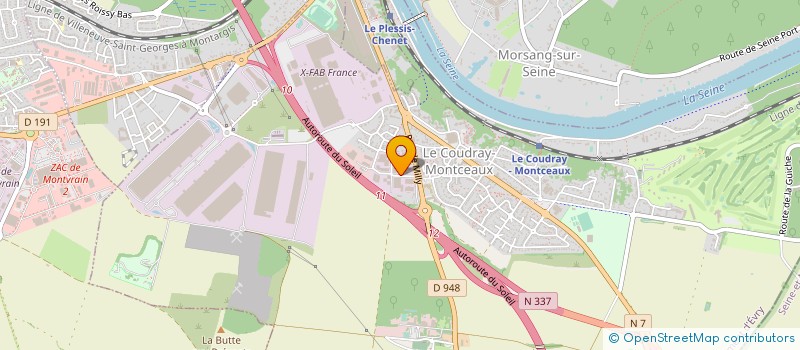 localisation de l'entreprise SAUPREM  LE COUDRAY-MONTCEAUX