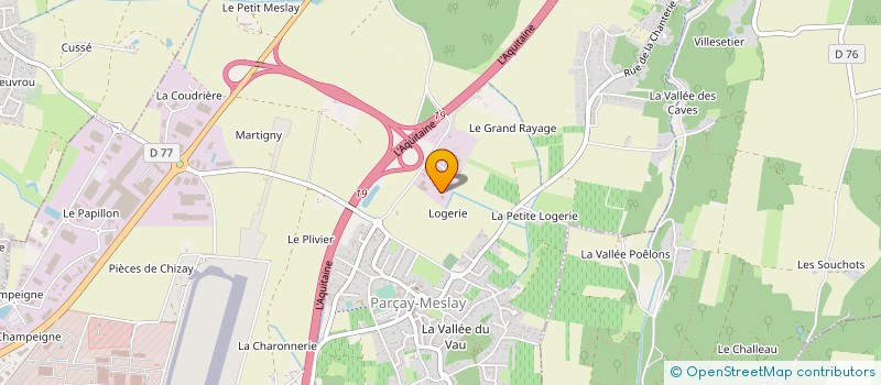 localisation de l'entreprise SAUQUES TOURAINE COMBLES  PARCAY-MESLAY