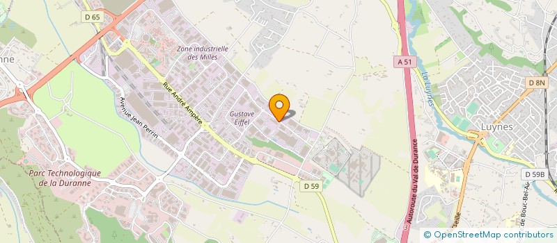 localisation de l'entreprise SAURA ELEC  GARDANNE