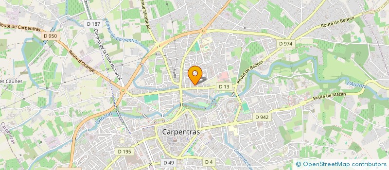 localisation de l'entreprise SAUREL ET ASSOCIES à CARPENTRAS