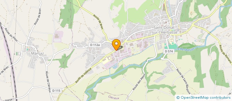 localisation de l'entreprise SAUREL SARL à SAINT-DONAT-SUR-L'HERBASSE