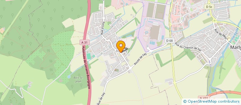 localisation de l'entreprise SAUREVAL  AUGNY