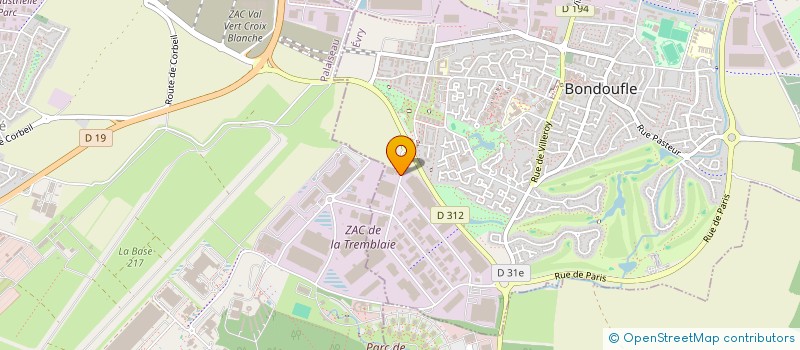 localisation de l'entreprise SAURON INDUSTRIE à BONDOUFLE