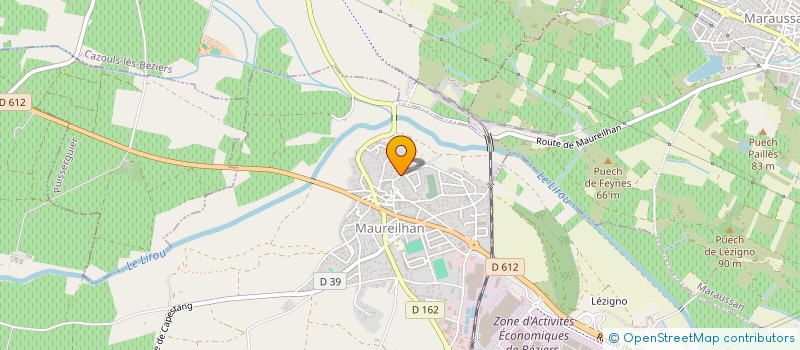 localisation de l'entreprise SAUROS  MAUREILHAN