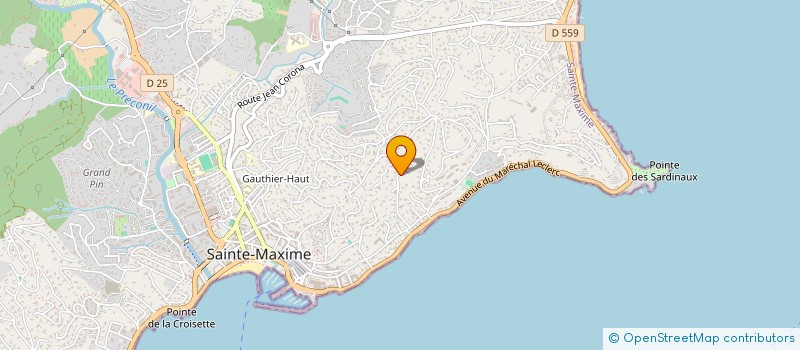 localisation de l'entreprise SAUSSET à SAINTE-MAXIME