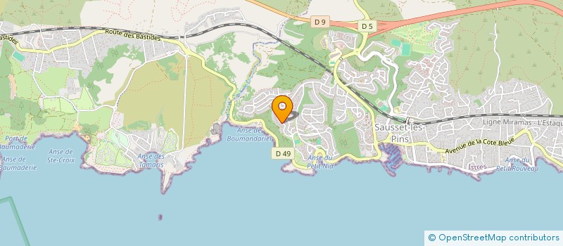 localisation de l'entreprise SAUSSET BEACH  SAUSSET-LES-PINS