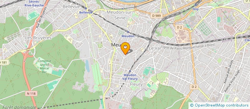 localisation de l'entreprise SAUSSEY JARDIN à MEUDON
