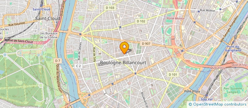 localisation de l'entreprise SAUSSIERE à BOULOGNE-BILLANCOURT