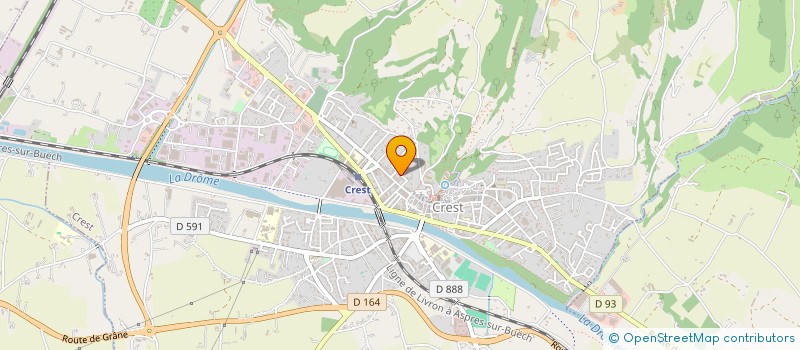 localisation de l'entreprise SAUSTIM SCI  CREST