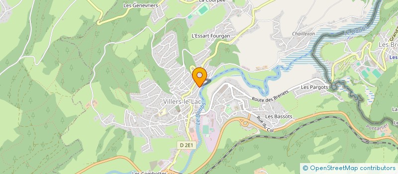 localisation de l'entreprise SAUT DU DOUBS - TOURISME à VILLERS-LE-LAC