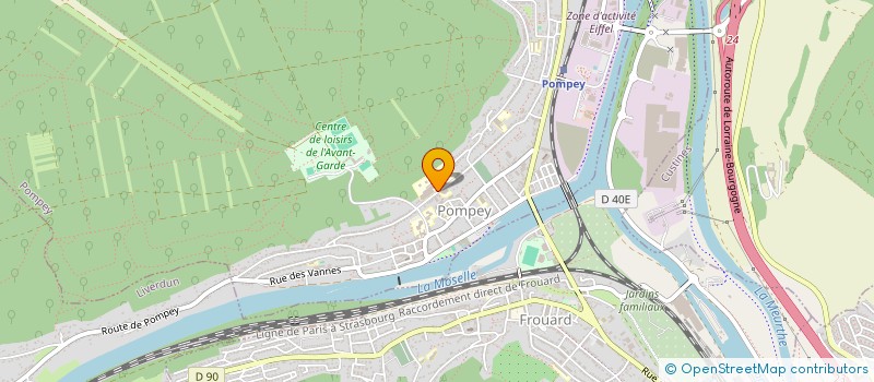 localisation de l'entreprise SAUT'NOTE  POMPEY