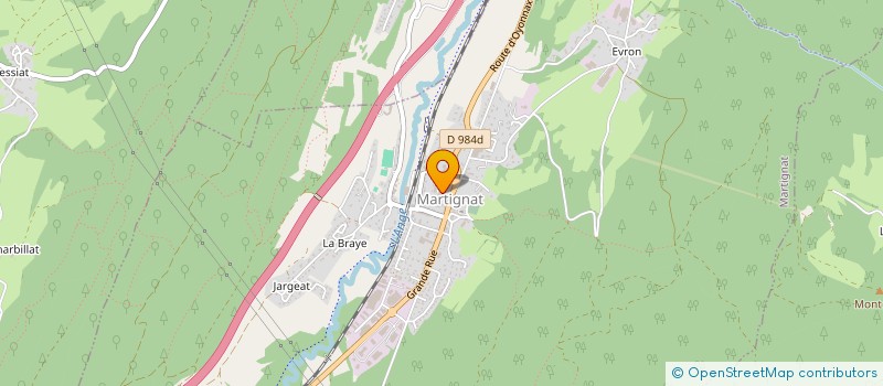 localisation de l'entreprise SAUTE RUISSEAU à ARBENT