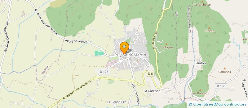 localisation de l'entreprise SAUTE-RUISSEAU  PUY-SAINT-MARTIN