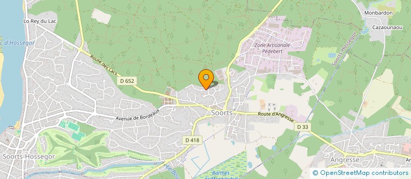 localisation de l'entreprise SAUTEDE  SOORTS-HOSSEGOR