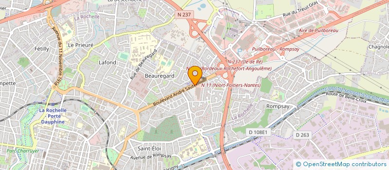 localisation de l'entreprise SAUTEL DISTRIBUTION à LA ROCHELLE