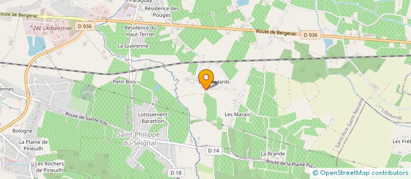 localisation de l'entreprise SAUTET à SAINT-AVIT-SAINT-NAZAIRE