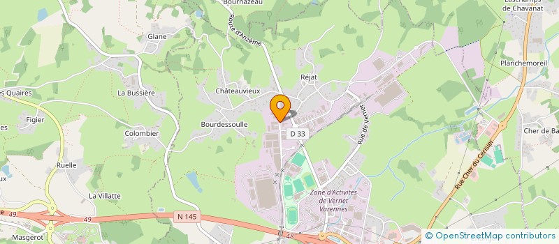 localisation de l'entreprise SAUTHON INDUSTRIES  GUERET