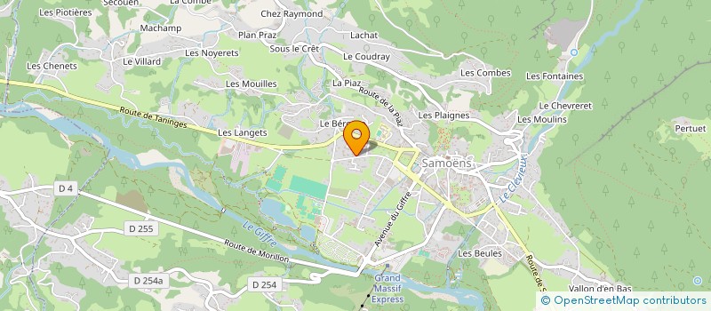 localisation de l'entreprise SAUTOUR BROLIQUIER CARUEL  SAMOENS