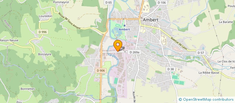 localisation de l'entreprise SAUTRA-DAUPHIN SAS à AMBERT