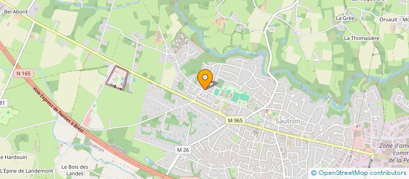 localisation de l'entreprise SAUTRON OMNISPORTS  SAUTRON