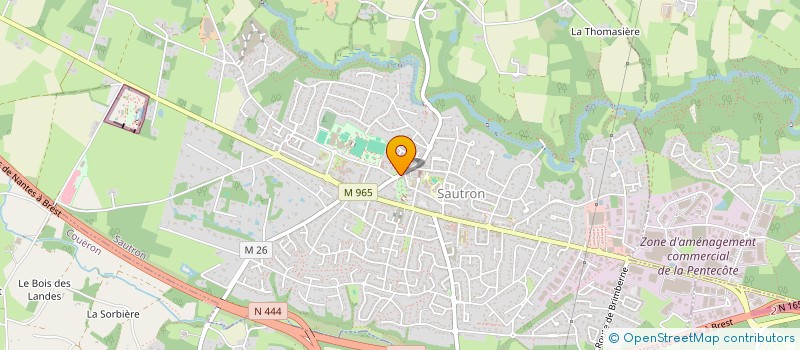 localisation de l'entreprise SAUTRON TWIRLING SPORT  SAUTRON