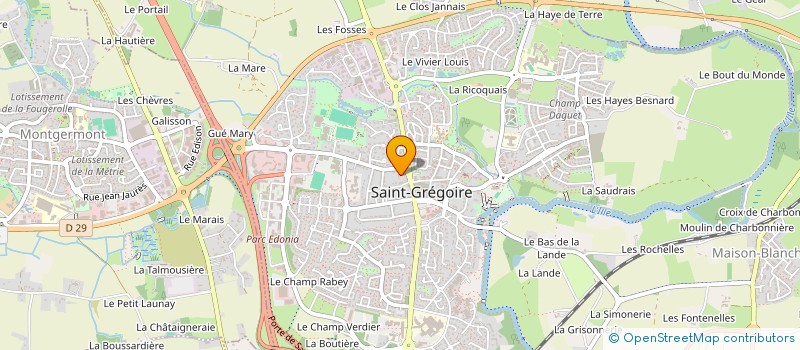 localisation de l'entreprise SAUVAAJJ  SAINT-GREGOIRE