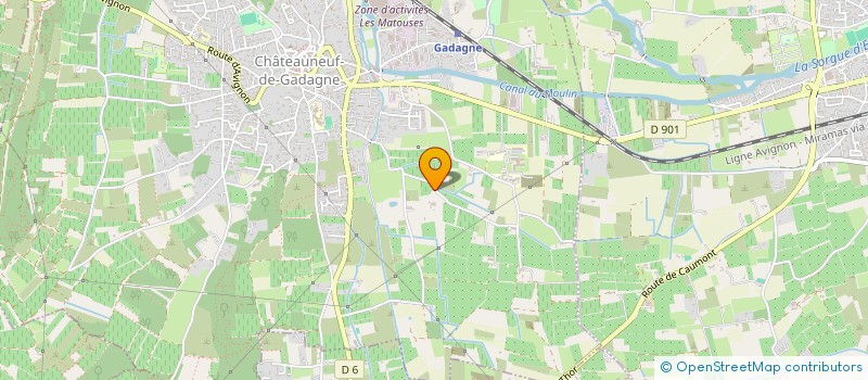 localisation de l'entreprise SAUVADOU  CHATEAUNEUF-DE-GADAGNE