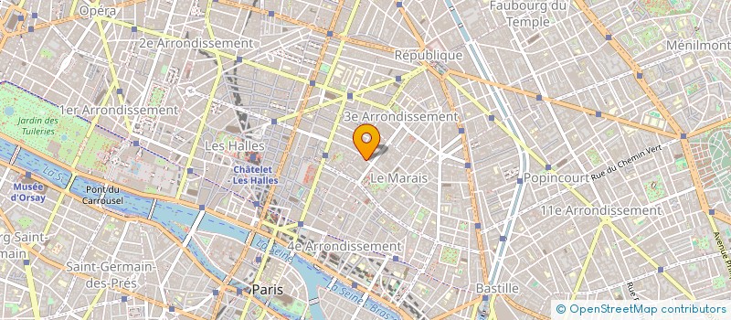 localisation de l'entreprise SAUVAGE à PARIS