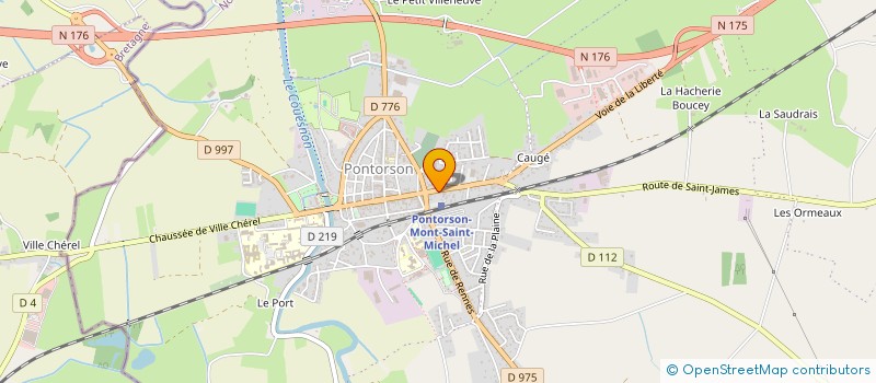 localisation de l'entreprise SAUVAGE  PONTORSON