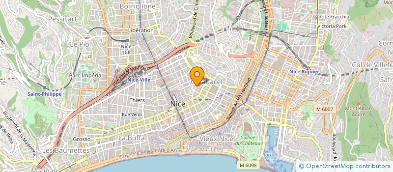 localisation de l'entreprise SAUVAGE COM à NICE