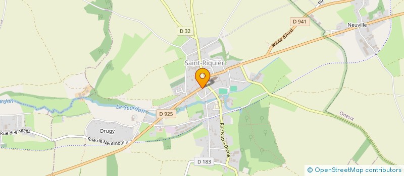 localisation de l'entreprise SAUVAGE ET FILS à SAINT-RIQUIER