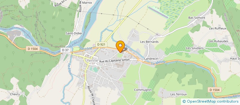 localisation de l'entreprise SAUVAGET IMMOBILIER  YENNE