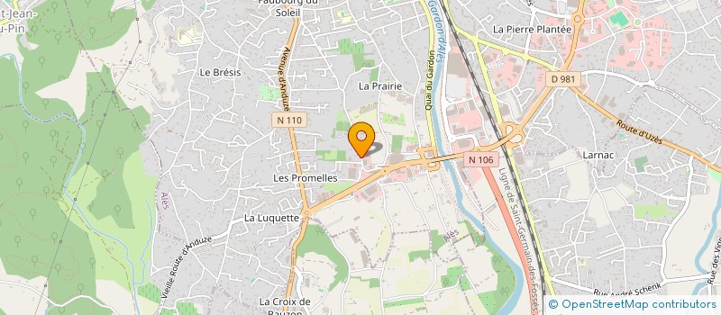 localisation de l'entreprise SAUVAGNARGUES BLANC à ALES