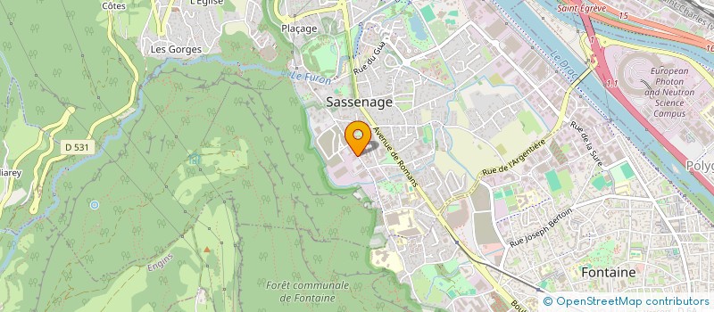 localisation de l'entreprise SAUVAGNAT SA à SASSENAGE