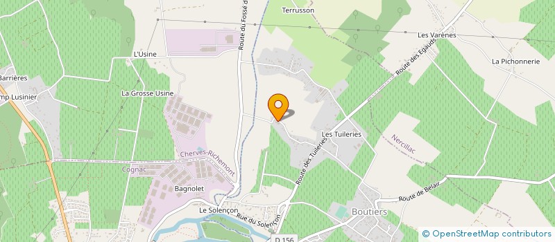 localisation de l'entreprise SAUVAIRE DEMONIERE à BOUTIERS-SAINT-TROJAN