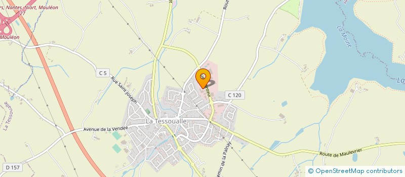 localisation de l'entreprise SAUVAITRE USINAGE à SAINT-LEGER-SOUS-CHOLET