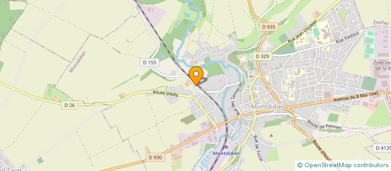 localisation de l'entreprise SAUVAL MATERIAUX à MONTDIDIER