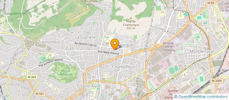 localisation de l'entreprise SAUVANET à CLERMONT-FERRAND