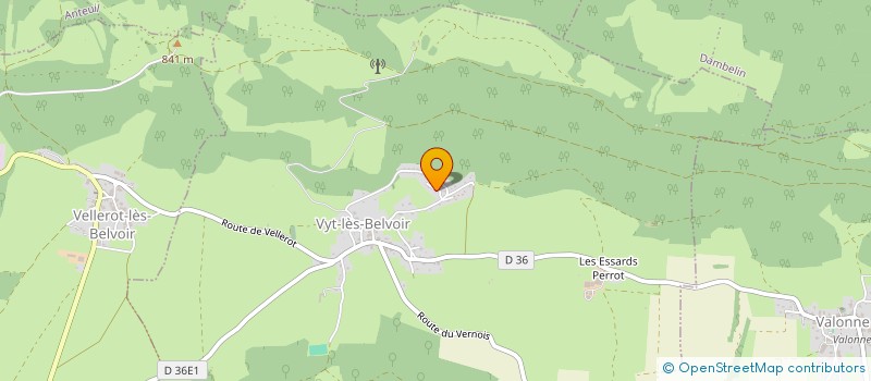 localisation de l'entreprise SAUVANET PROMOTION IMMOBILIERE  VYT-LES-BELVOIR