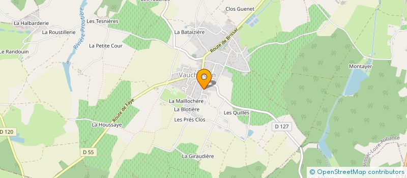 localisation de l'entreprise SAUVANT LMNP  BRISSAC LOIRE AUBANCE