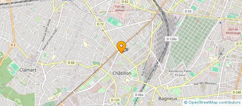 localisation de l'entreprise SAUVEBOEUF  CHATILLON