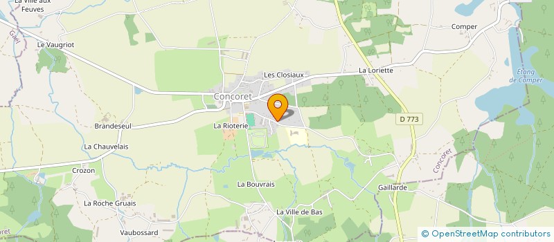 localisation de l'entreprise SAUVEGARDE DE BROCELIANDRE à CONCORET