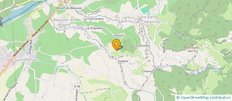 localisation de l'entreprise SAUVEGARDE DE LA CHAPELLE  SAINT ANTOINE L'ABBAYE