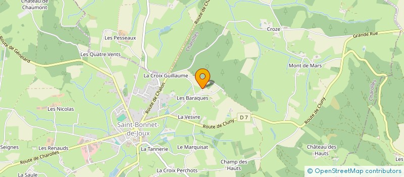 localisation de l'entreprise SAUVEGARDE DE LA CHAPELLE DE SAINT-QUENTIN EN CHAROLAIS  LE ROUSSET-MARIZY