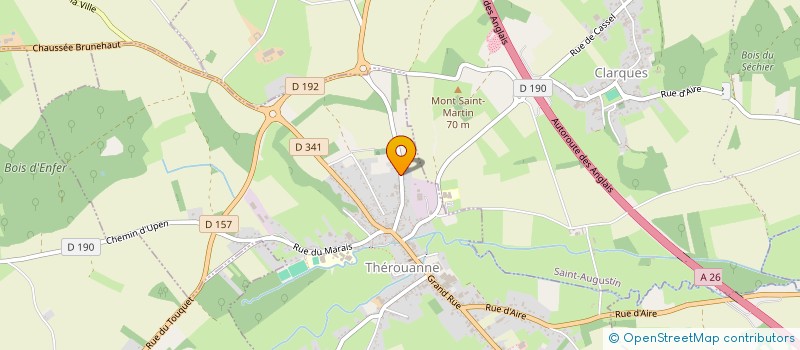 localisation de l'entreprise SAUVEGARDE DES ABEILLES DES HAUTS DE L'ARTOIS  THEROUANNE